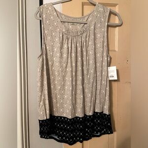 Croft & Barrow patterned tank top